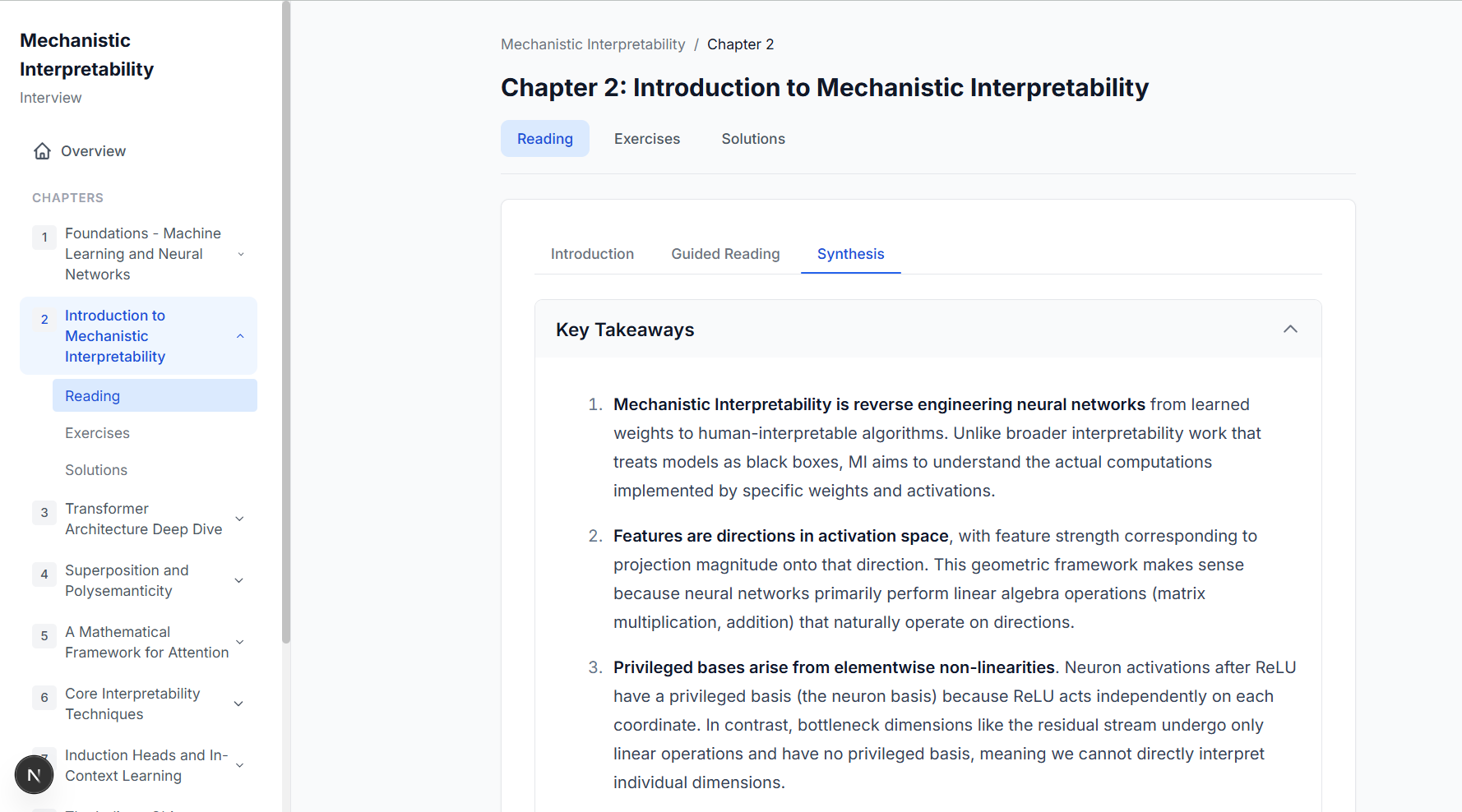 Mech Interp course page